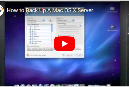 Back Up a Mac OS X Server