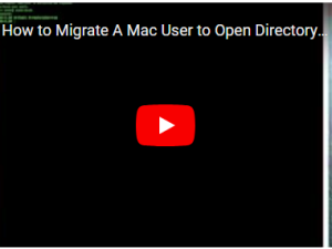 Migrate A Mac User to Open Directory – Part 2